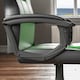 image 5 of Vida Designs Comet Racing Gaming Office Chair Computer Desk Table Chair, Green & Black