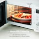 image 9 of 20L 800W Digital Microwave Mirror Door White and Chrome