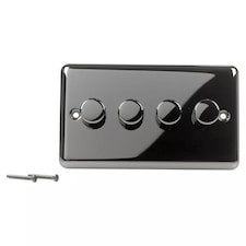 Volex Crabtree 4-Gang Dimmer Light Switch - Angled Style