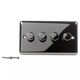 image 1 of Volex Crabtree 4-Gang Dimmer Light Switch - Angled Style