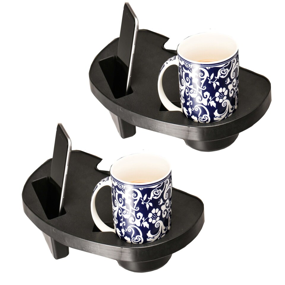 SUNMER Clip-On Cup Holders for Recliner Chairs and Sun Loungers - Set of 2