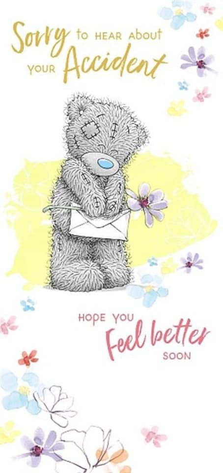image 1 of Get Well Soon Card Sorry To Hear About Accident