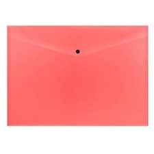 Pack of 12 Janrax A3 Red Document Wallets - Button Stud Folder