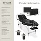 image 6 of Massage Table Set Massage Bench Massage Table Massage Bed Cosmetic Lounger Bag Bolsters Head And Armrests | Black | black | 1