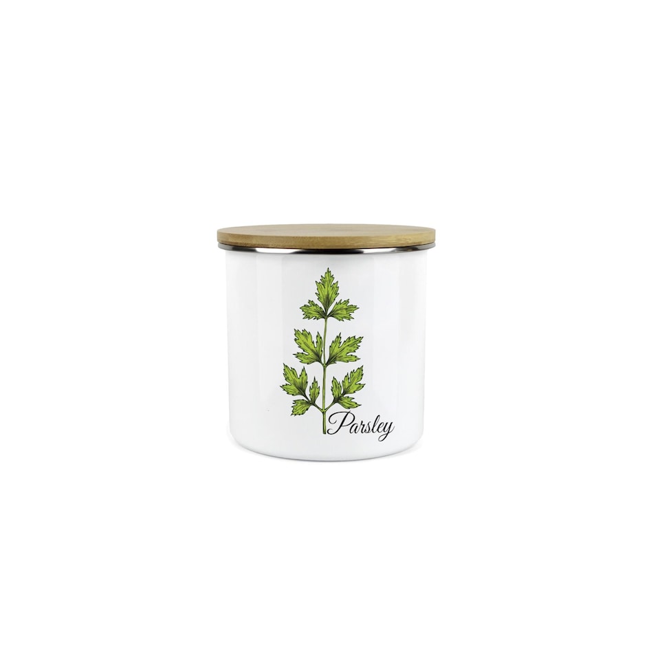 image 1 of Classic Herbs Kitchen Food Storage Canister - Parsley