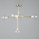 image 3 of BHS Hennock 5 Light Flush Ceiling Light | Gold | Brass | 1