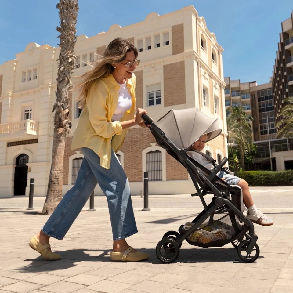 image 1 of Kinderkraft Compact And Lightweight Pushchair Indy 3 | Black | Black