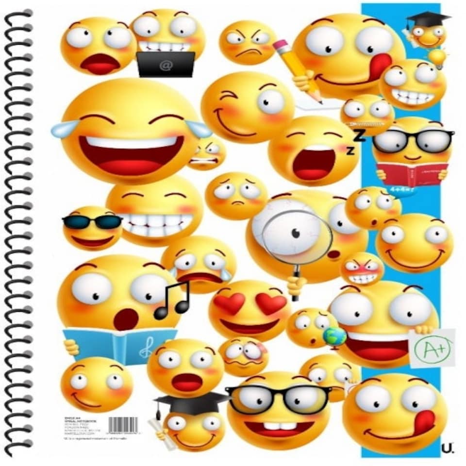 image 1 of Single Emoji Spiral Notebook 20x28cm