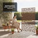 image 7 of Nicoman Metal Outdoor Privacy Screen Panel 90cm x 180cm - Maze | Bronze | Rusted