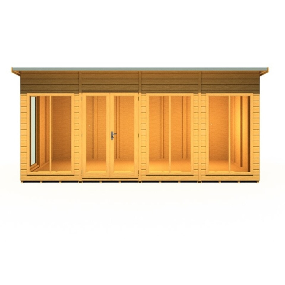 image 1 of Lela 16x8 Summerhouse - L282.1 x W490.4 x H227.5 cm Brown