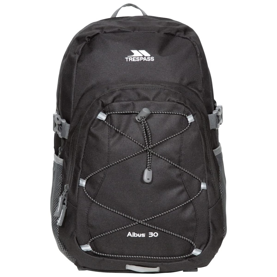 image 1 of Trespass Mens Backpack Albus - Perfect Rucksack For School Hiking Camping Or Work, 30 Litre With Padded Straps, Multi Function With Internal Pockets
