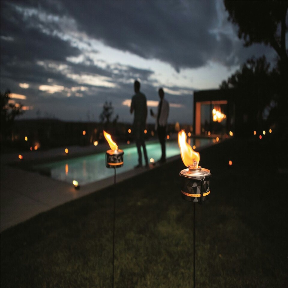 image 1 of Color Torch Outdoor Garden Citronella Candle - 1 x 330ml Orange