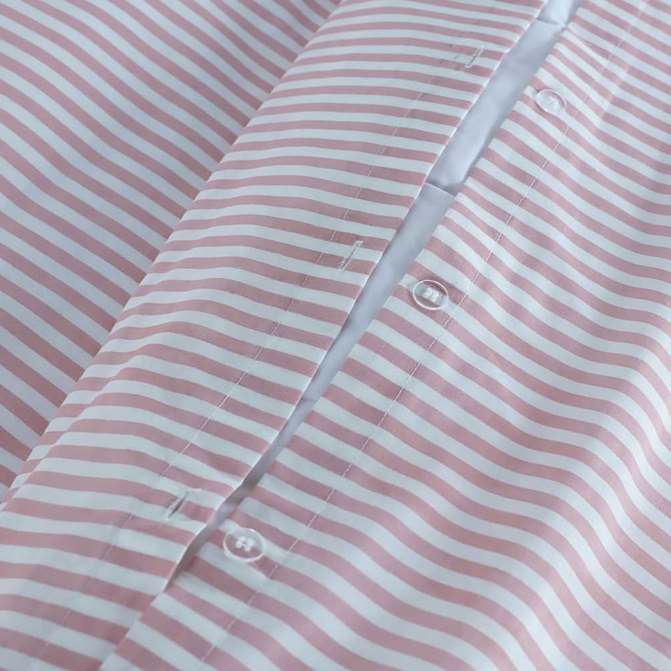 image 1 of Martex Studio Edition Pink Pinstripe Duvet Cover Set - King