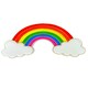 image 1 of Hand-Painted Rainbow Wall Art & Trinket - Symbol of Hope, Acceptance & Equality - Perfect Gift for Pride, Holi, & Diwali