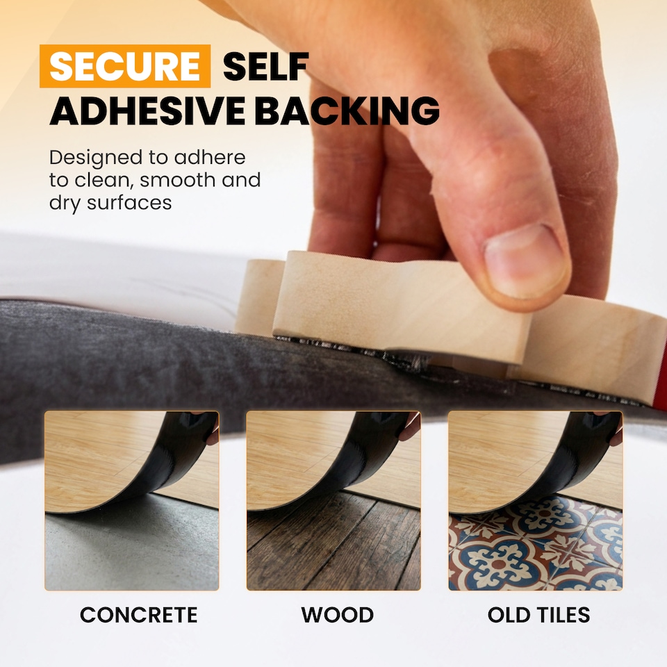 image 1 of NOVECRAFTO Self Adhesive Floor Planks | 36x5.98in (91.4x15.2cm) Each | Peel & Stick Vinyl Flooring | Honey Drift Timber Effect | Waterproof DIY Tiles | Brown | 0.97 sqm