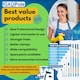 image 7 of 10ft Window Squeegee with Extension Pole, Window Cleaner Tool with 2-Stage Telescoping Pole, Window Cleaning Kit with 10ft Pole (3m) & Microfiber Cloths, 2 Blades Replacements & ACME Adapter