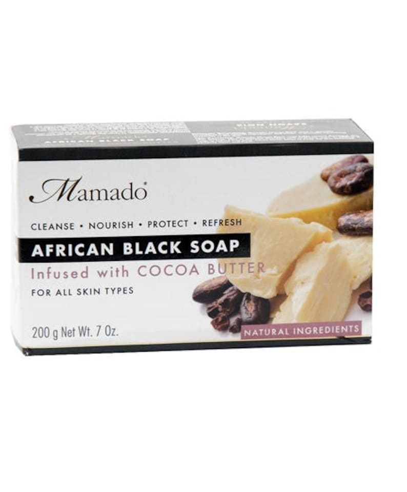 Mamado African Black Soap Infused With Cocoa Butter 200 g