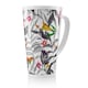 image 1 of Monochrome Leaves Latte Mug