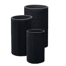 Keter Cylinder Planter Set of 3 - Grey