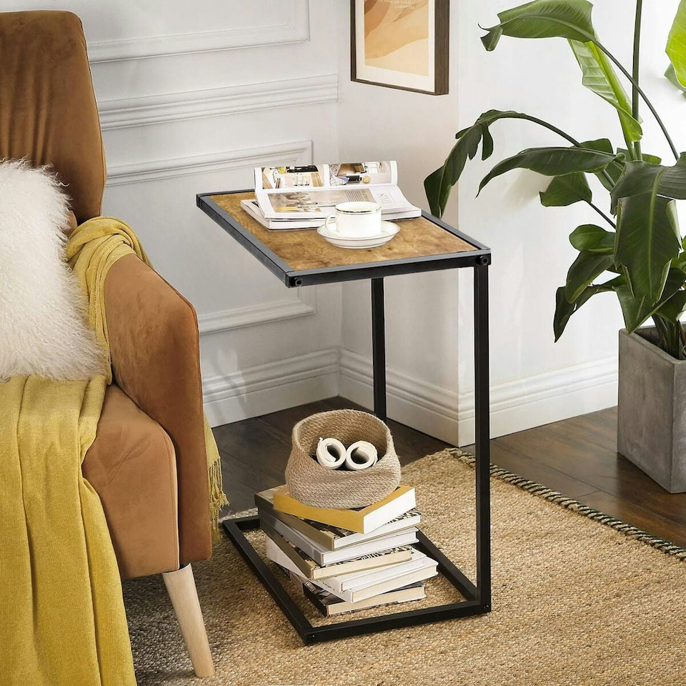 image 1 of Side table Confortime Brown Black 40 x 25 x 50 cm (3 Units) N/A