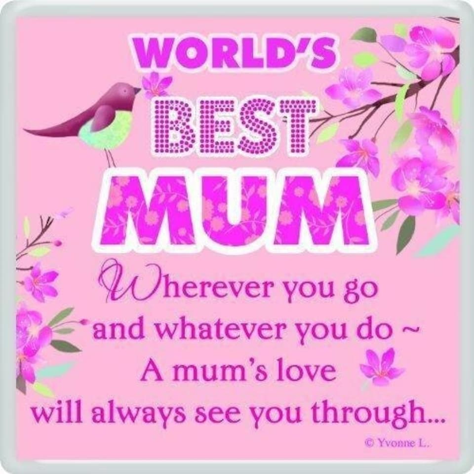 image 1 of World's Best Mum... Sentimental Fridge Magnet Christmas, Birthday Gift