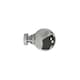 image 2 of 35mm Fixed Length Metal Curtain Pole Set Chrome Ball Finial 210cm Silver | Silver