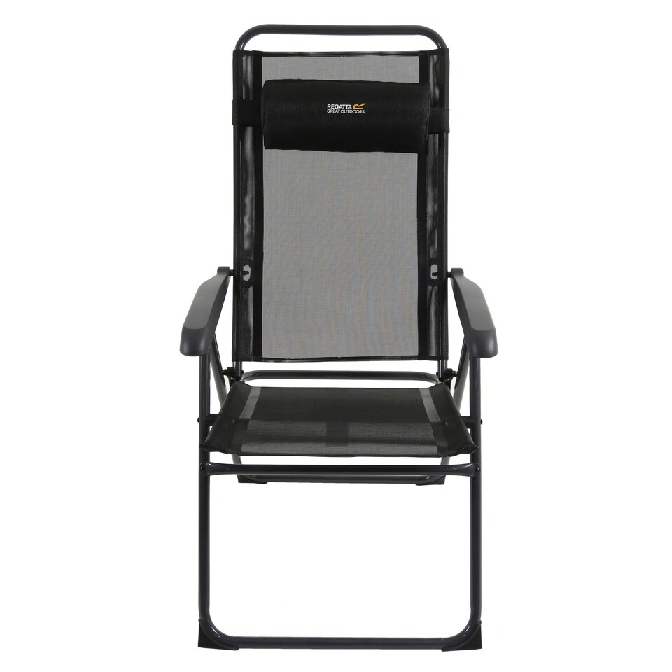 image 1 of 'Colico' Hard Armed Camping Chair Black