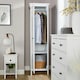 image 5 of Bellevue 1 Or 2 Door Wardrobe MDF Bedroom Furniture White White | 1 Door