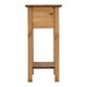 image 4 of Corona 1 Drawer Console Table with Shelf - L34.5 x W52.5 x H73 cm - Distressed Waxed Pine