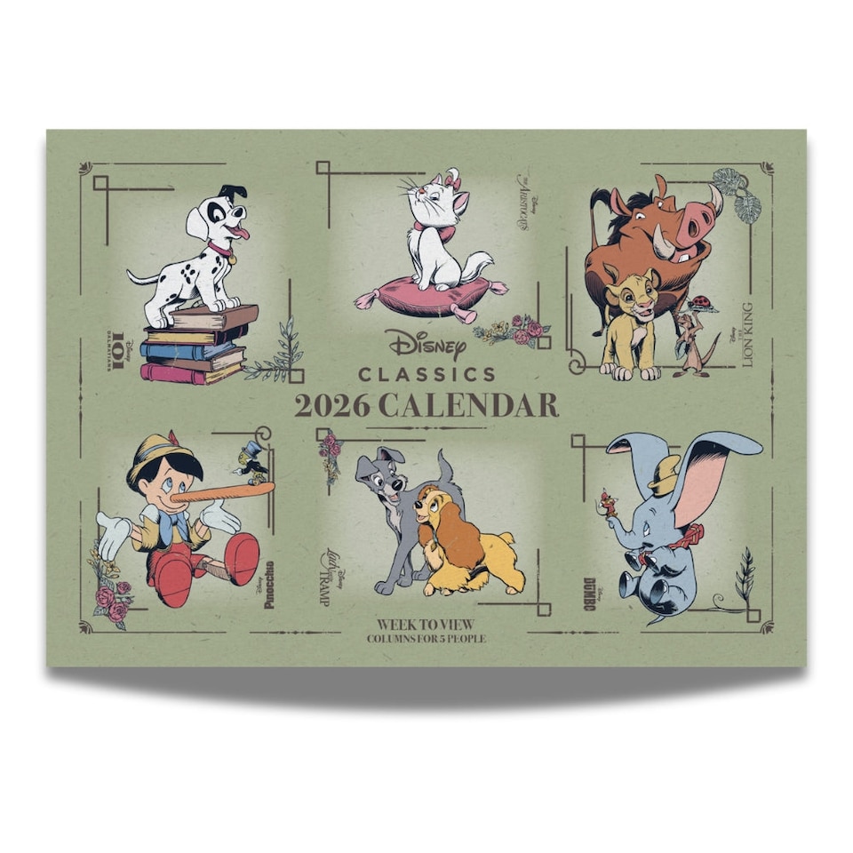 DISNEY CLASSICS 2026 A4 FAMILY ORGANISER