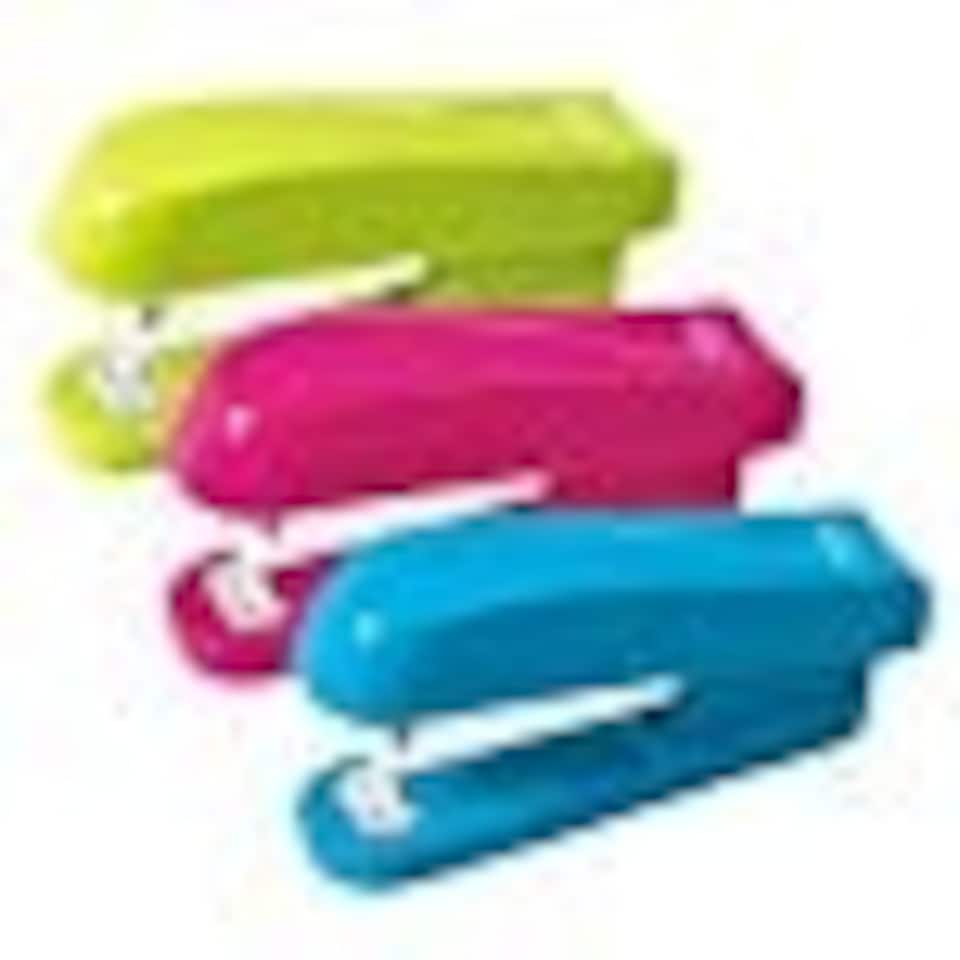 image 1 of Lime Green 20 Sheet Small Stapler