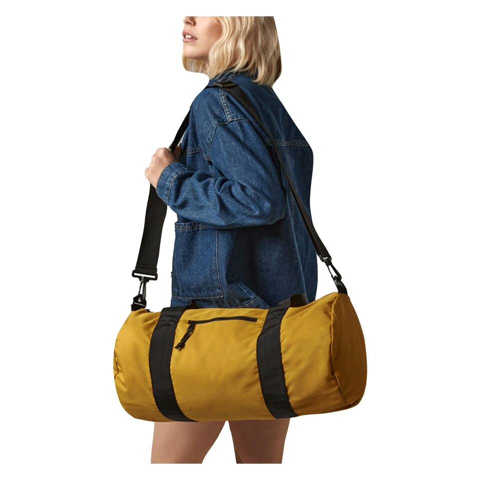 image 1 of BagBase Recycled Barrel Bag - Mustard - One Size Yellow | One Size