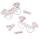 image 1 of Foil Hen Party Cardboard Glasses - Pack of 10 White | One Size