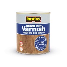 Rustins Quick Dry Varnish Satin Clear 500ml - AVSC500 | Clear | 500ml | 1