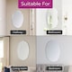 image 3 of Neo Ellipse Frameless Wall Mirror 60x40cm Frameless Bevelled Edge Mirror