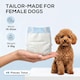 image 3 of PawHut Disposable Dog Diapers Female Dog Nappies S Dogs 48 Count