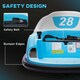 image 6 of AIYAPLAY 360° Rotation 12V Kids Bumper Car w/ Remote Control, Light Blue