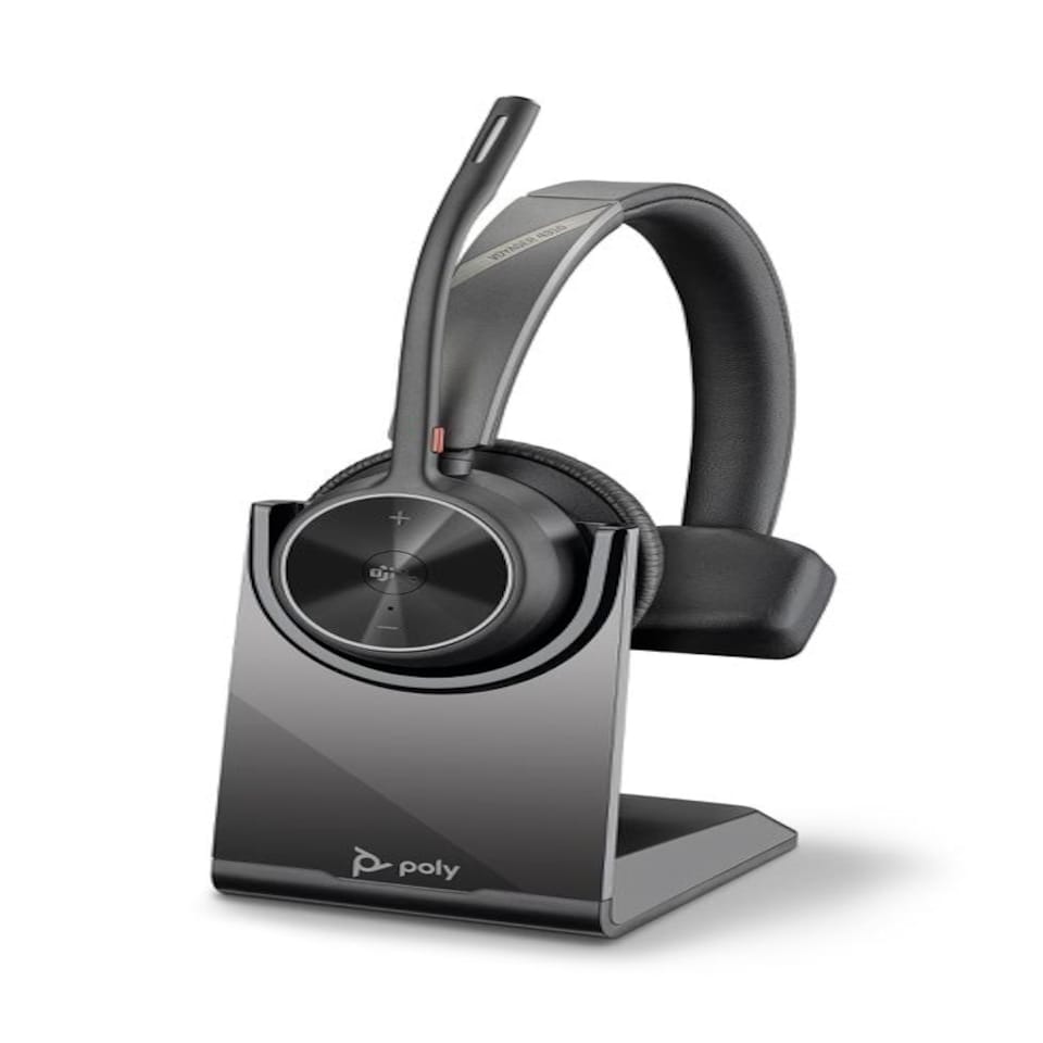 HP Poly Voyager 4310 UC Wireless Microsoft Teams Certified Headset with BT700 Dongle and Charging Stand N/A