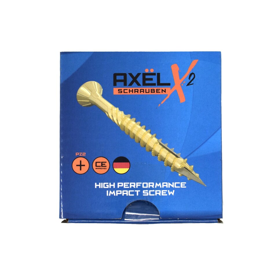 image 1 of Axel High Performance Woodscrews (Dia) 4.0mm (L) 25mm - Box of 200