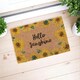image 2 of Natural Coir Hello Sunshine Sunflower Doormat - 60x40cm