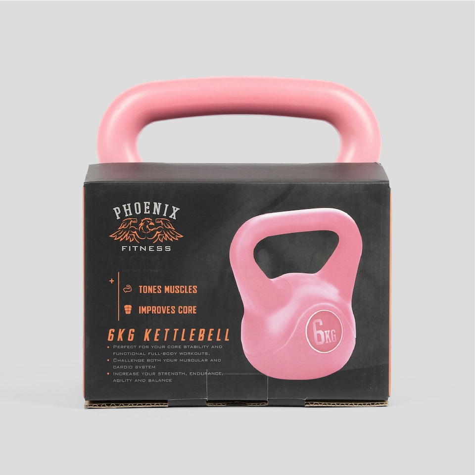 image 1 of Phoenix Fitness Pink Kettlebell 6KG