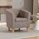 image 2 of Millie Fabric Accent Chair | Brown | Brown | One Size