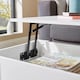 image 3 of Wooden Coffee Table With Lift Up Top Storage Area and Magazine Shelf | White