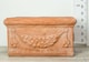 image 3 of Primrose Garden Large Terracotta Red Trough Planter With Decorative Detail 80cm