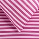 image 4 of OHS Stripe Embossed Soft Cosy Plush Plump Duvet Cover and Pillowcase Bedding Set Pink | Blush Pink | Single