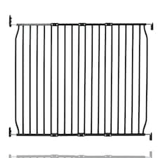 Safetots Eco Screw Fit Baby Gate, Black, 110cm - 120cm, Stair Gate for Toddler and Baby, Screw Fit Safety Barrier, Easy Installation Safety Gate