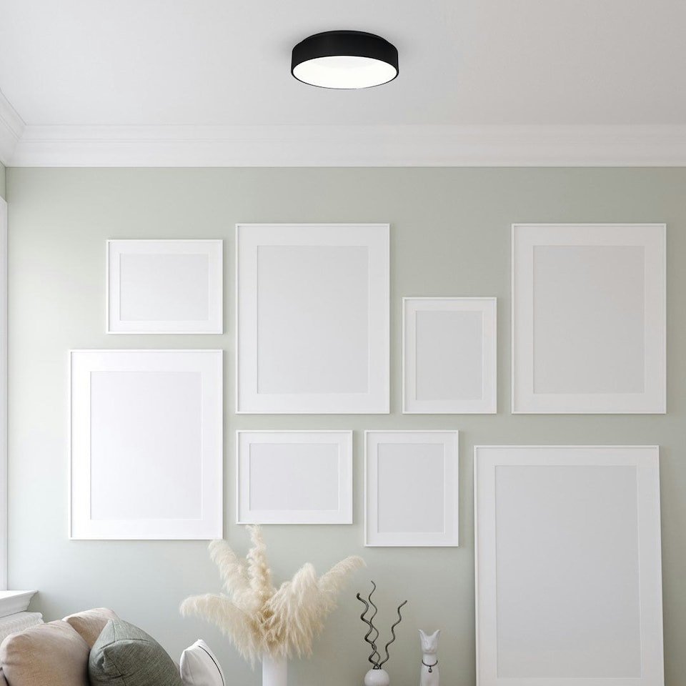 image 1 of Milagro Ceiling Lamp Ohio Black 24W Led