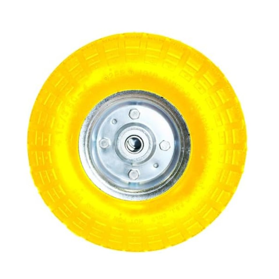image 1 of Set Of 4 10" Pneumatic Sack Truck Trolley Wheels Barrow Tyres Garden