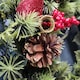 image 9 of Premier 45cm Indoor / Outdoor Christmas Wreath Decoration - Red & Green