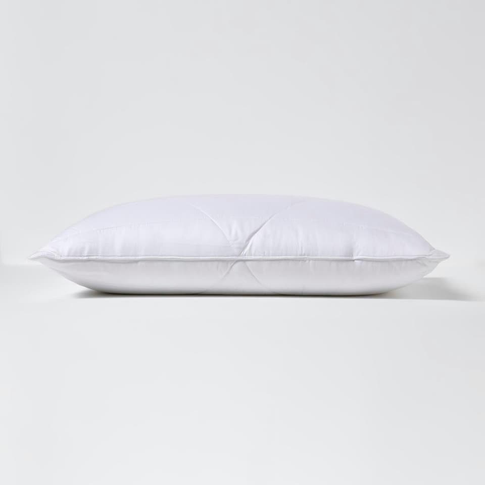 image 1 of Homescapes Luxury Organic Bamboo Pillow for Back Sleepers White